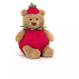 Jellycat Bartholomew Bear Strawberry plüsch mit Etikett unbespielt Neu