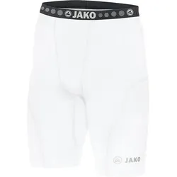 JAKO Herren Short Tight Compression, Weiß, XXL