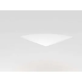 Hammerbacher Verbindungsplatte weiß, dreieckig abgerundet 80,0 x 80,0 x 2,5 cm