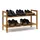 Relaxdays Schuhregal 69 x 41 x 26 cm stapelbar Walnuss braun