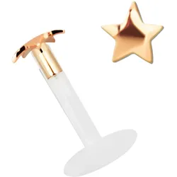 Dehnschnecke ADELIA ́S "Piercing  Ohrpiercing", Damen, rosa (rosegold), Titan, modisch, Piercings, Teflon ist Allergiefrei und als Erstpiercing zugelassen