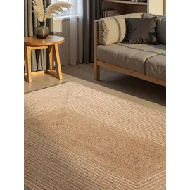 HANSE HOME Juno Jute, Teppich Juno Line Natur Weiß gold),