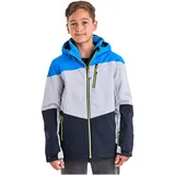 KILLTEC KSW 161 BYS SKI Jckt Skijacke Funktionsjacke mit Kapuze und Schneefang, graumelange, 140 EU