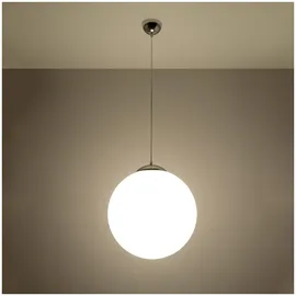 Sollux Ugo 1-flg. 40 cm rund weiß Glas