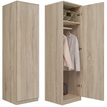 magowa Kleiderschrank SD-50 50 x 180 x 50 cm Braun/Rot