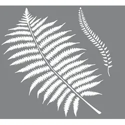 Rayher Dekor-Schablone Botanic grau