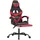 vidaXL Gaming-Stuhl mit Fußstütze Schwarz Rot
