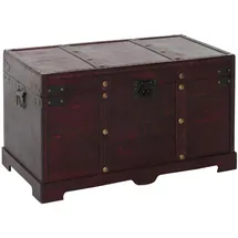 MCW Truhenbank Antibes Antikoptik Braun 67 x 39 x 38 cm