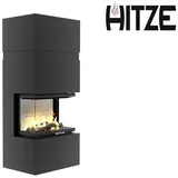 Hitze Kaminofen Hitze TRINITY 80x35x53.G Kaminbausatz BImSchV II BAUART1