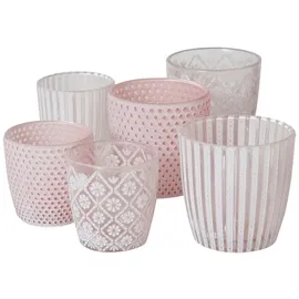 Boltze Teelichthalter Patty Rosa