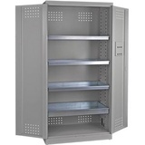 ADB Umweltschrank 40729 lichtgrau 92,0 x 58,0 x 192,0 cm, aufgebaut