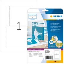 Herma CD/DVD-Etiketten 5036 Weiß 151 x 118 mm 25 Blatt