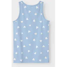 NAME IT Mädchen Nkftank Top 4P Hearts Noos, Serenity, Numeric_98 (4er Pack) - 98