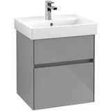 Villeroy & Boch Collaro Waschbeckenunterschrank 51 x 55 cm Glossy Grey