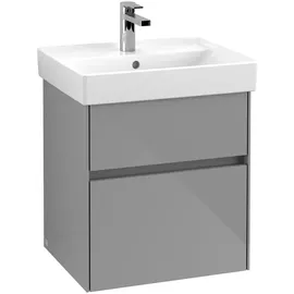 Villeroy & Boch Collaro Waschbeckenunterschrank 51 x 55 cm Glossy Grey