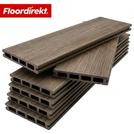 Floordirekt WPC-Terrassendielen Crown 220 cm braun
