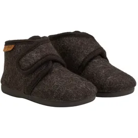 En Fant Slippers Wool Hook and Loop Braun 26