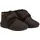 En Fant Slippers Wool Hook and Loop Braun 26