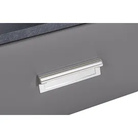 Westfalia Schlafkomfort Nachtkonsole "Brilon", grau (hellgrau, schieferoptik anthrazit), B:45cm H:53cm T:45cm, Holzwerkstoff, WESTFALIA SCHLAFKOMFORT, Sideboards, Nachtkonsole, wahlweise mit indirekter LED-Beleuchtung