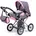 13666AA City Star mit Tasche höhenverstellbarer Griff wandelbar als Puppenjogger herausnehmbare Tragetasche integrierter Korb Rosa
