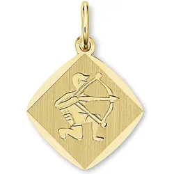 Sternzeichen-Anhänger ONE ELEMENT "Schütze Sternzeichen Anhänger aus 333 Gelbgold", gold, Schmuckanhänger, Damen, Schütze, Gelbgold 333, Damen Gold Schmuck Schütze