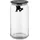 Alessi Küchendose Gianni 1400 ml Glas Schwarz