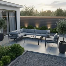 Jet-Line Kreta XXL Loungeset hellgrau