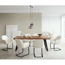 DeLife Freischwinger flach Schwarz Taschenfederkern