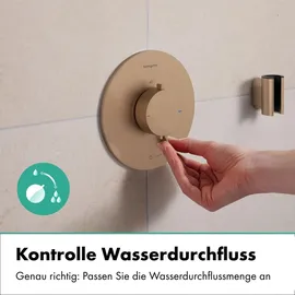Hansgrohe Ecostat Comfort S Duschthermostat Unterputz für 1 Verbraucher Brushed Bronze 33714140