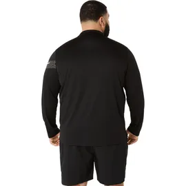 Asics Icon Half-Zip Herren Longsleeve, schwarz - Performance Black - 2XL