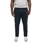 Mustang Oregon Slim fit Jeans in dunkelblau mit Used-Effekten-W35 / L32