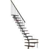 Minka Raumspartreppe Style Turn Walnuss Geschosshöhe bis 304 cm