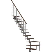 Minka Raumspartreppe Style Turn Walnuss Geschosshöhe bis 304 cm