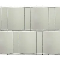 Floraworld Sichtschutzstreifen 205 x 19 cm Silbergrau Kunststoff