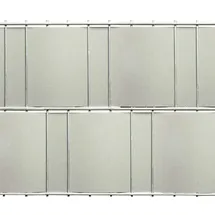 Floraworld Sichtschutzstreifen 205 x 19 cm Silbergrau Kunststoff