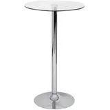 AMSTYLE Stehtisch Glas silber 60,0 x 60,0 x 105,0 cm