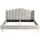 SalesFever Muschelbett 180 x 200 cm Beige/Gold