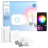 Philips Hue Leuchtmittel E27 Glühlampenform 6.500 K 806 lm 8 W Set