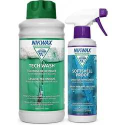 Waschmittel Tech Wash 1L & Imprägniermittel Softshell Proof Spray-on 300ml EINHEITSGRÖSSE