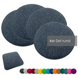 heimtexland Sitzkissen 35 x 35 cm grau 4-tlg.