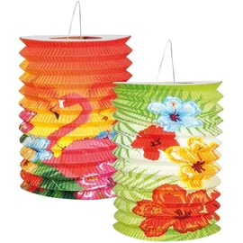 Boland Lampion Karton/Papier 16 cm 2 Stück Mehrfarbig