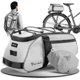 MIVELO 3in1 Gepäckträgertasche NEO reflektierend 9L