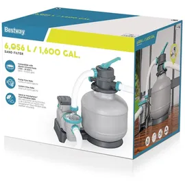 BESTWAY Flowclear Sandfilteranlage mit Zeitschaltuhr 6.056 l/h 230 W (2025)