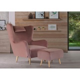 Home Affaire Telford Mikrofaser 77 x 92 x 106 cm rosa