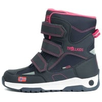 Trollkids Lofoten Winterstiefel Winter Schuhe, Marineblau/Pink, 35