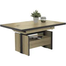 HELA Tische Noah 120 x 76 x 90 cm Eiche schwarz