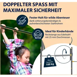 Hudora Doppel-Turnreck Fabian Pro grau