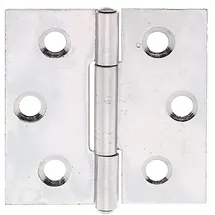 GAH Alberts Tür-Scharnier quadratisch, B38xH38mm mit vern. Edelstahlstift