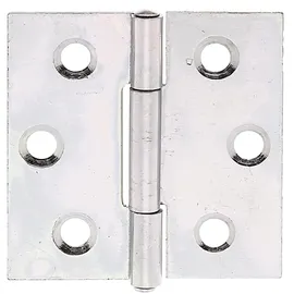 GAH Alberts Tür-Scharnier quadratisch, B38xH38mm mit vern. Edelstahlstift