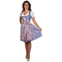 Trachtl Dirndl Trachtl - Midi Dirndl Alissa 2. Tlg blau|rosa 44